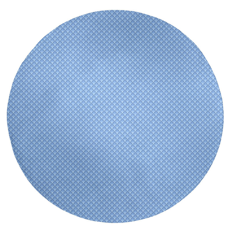 Tapis de zone bleu dégradé géométrique classic, Tapis de couloir 2 pi 6 po x 8 pi