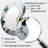 Gebert Abstract Geode Gold And White Marble II - Marble Asymmetrical Mirror, White Unique Shape Unique Wall Mirror, Printed Metal Art-1012527768