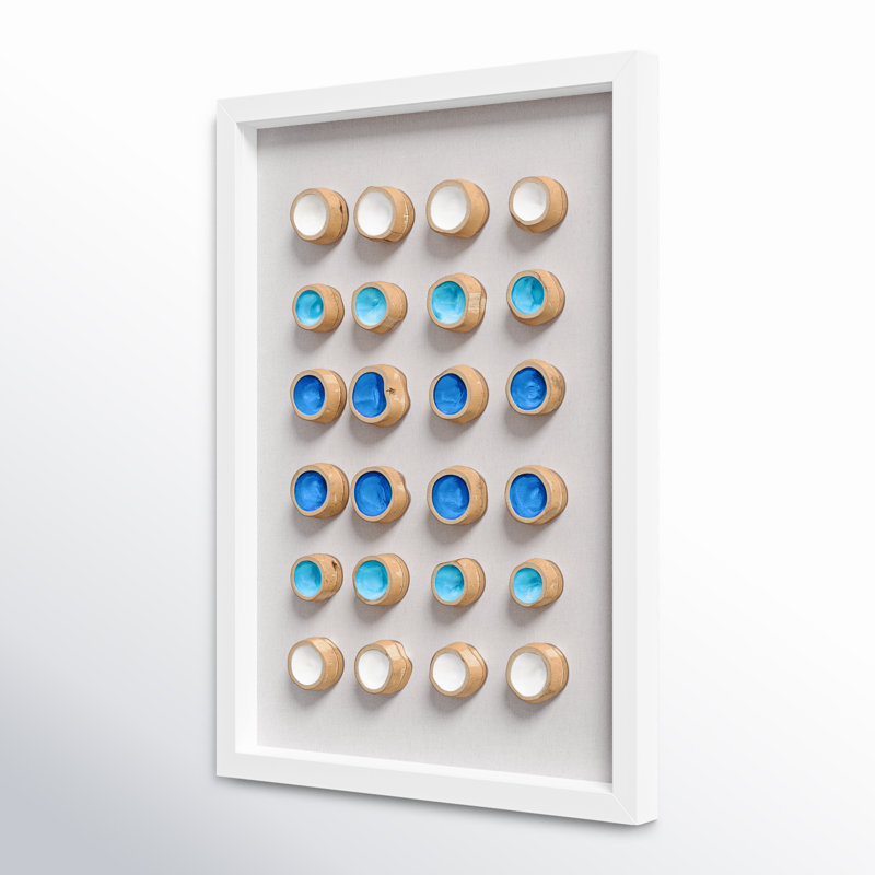 Handmade Glam Abstract Wall Decor on Solid Wood