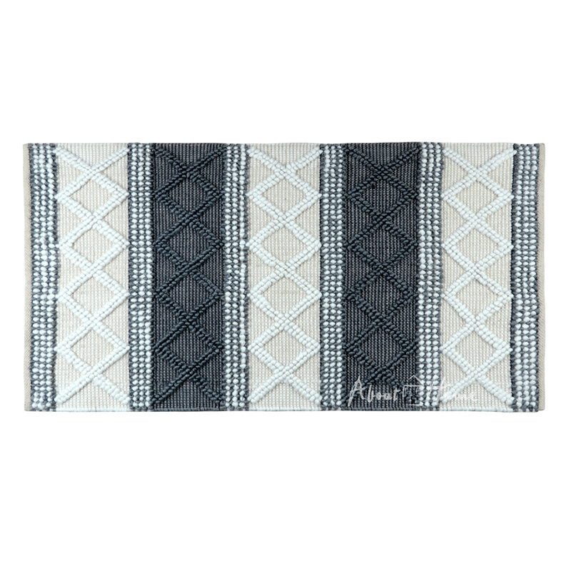 Azat Geometric Hand Woven Indoor / Outdoor Area Rug, Rectangle 150cm x 230cm