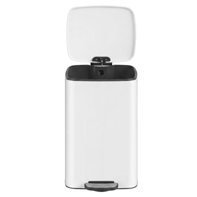 Stainless Steel Step on Trash Can with Non-slip Pads