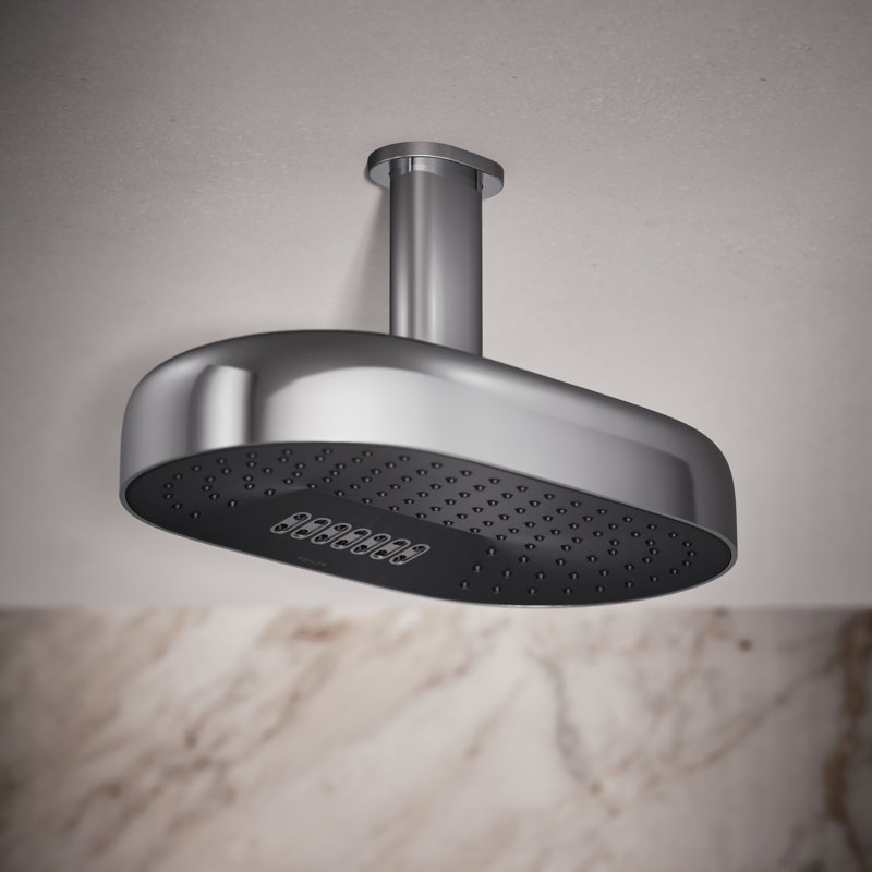 Statement Oblong 14" Two-Function 2.5 Gpm With Katalyst Air-Induction Technology, Polished Chrome