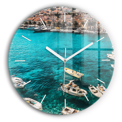Glass Wall Clock