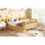 Lit plateforme double en bois pleine grandeur, lit double en bois à profil bas avec rails-1381802384-1381802386