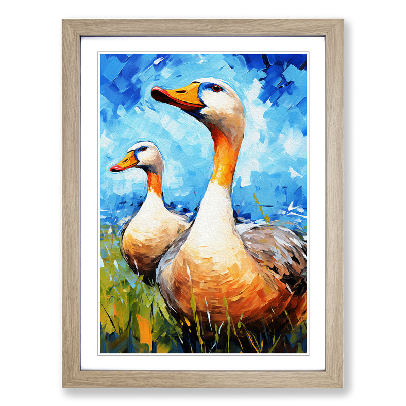Goose Expressionism - Framed Print