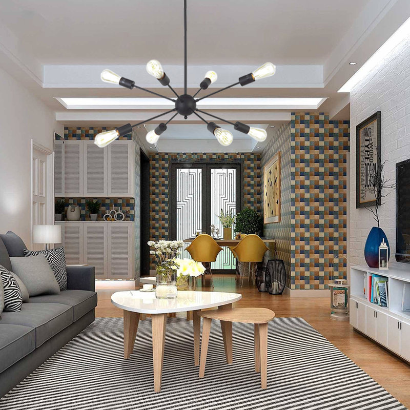 Eshan 8 - Light Dimmable Sputnik Sphere Chandelier