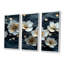 Ensemble de salon art mural blanc et blanc Blooming Marble Flowers River IV - Poppies-1033902891-1033902892