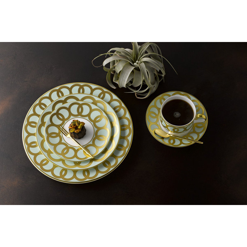 Riveria Handmade Bone China Dinner Plate, Navy Blue