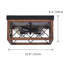Luminaire de plafond encastré à cage en bois 12,6 po Joyce