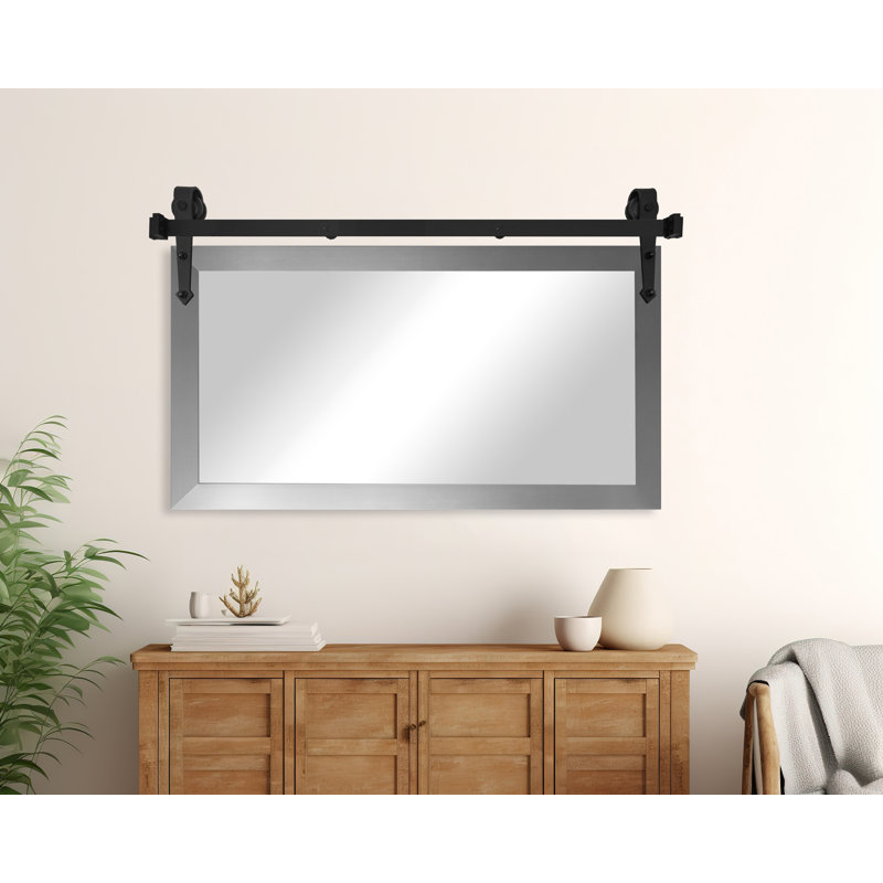 Miroir Masaichi, 18 po x 33 po, Argent