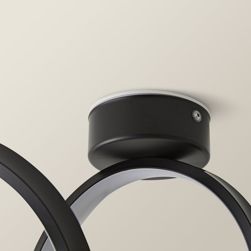 Celsi Matte Black 48.5cm H No Power Source Required / Manual Integrated LED Outdoor Sconce