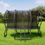 Le trampoline d'extérieur de 10 pi avec filet d'enclos et échelle Albott met en valeur les trampolines récréatives pour enfants et adultes, cadre à connexion rapide, homologation ASTM