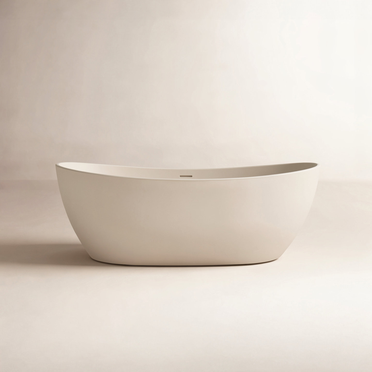 Forma 65" Double Slipper Soaking Bathtub, Millky Coffee