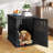 Elegant Resin Indoor Dog Kennel & Side Table-2096765750