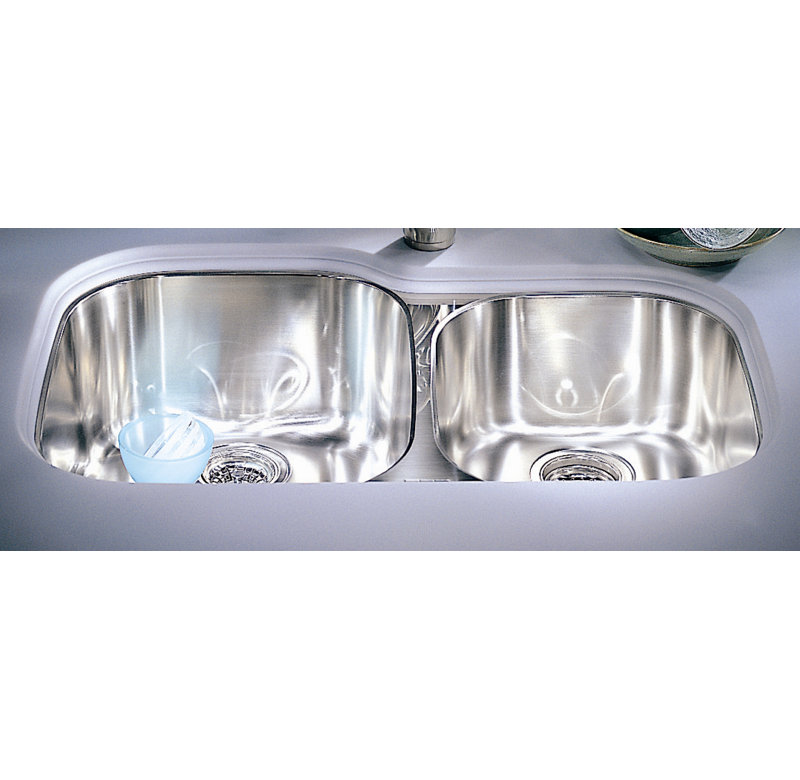 Évier de cuisine encastré à double cuve l 32 po x l 20 po