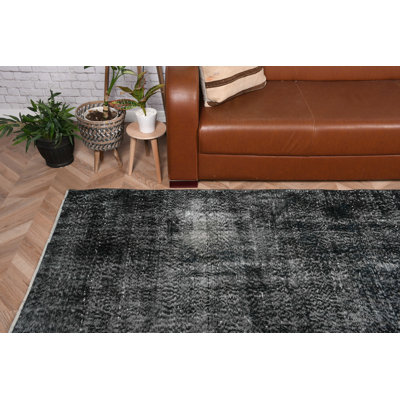 Tapis turc rétro fait à la main de style surdimensionné pour rehausser le décor du salon avec une touche bohémienne sur le sol