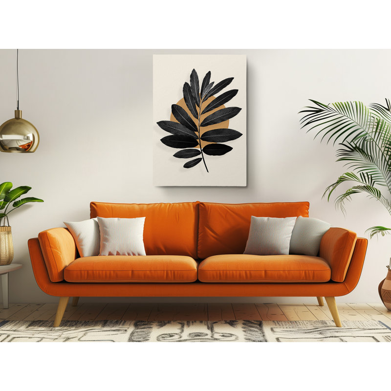 Modern Minimalist Tropical Painting Fine Art Canvas Print