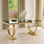 7 Piece Luxury Dining Table Set With 6 Velvet Dining Chairs-2035592075-2035592074-2035592124