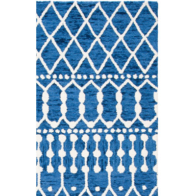 Tapis géométrique en laine touffeté à la main Diggs