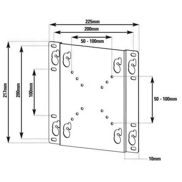 Vivanco Single Screen Wall Mount