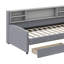 Lit plateforme simple tapissier avec tiroirs de rangement coulissants-1513777298