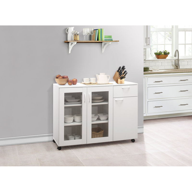 Greigsville Buffet Server Sideboard Kitchen Storage Cabinet with Adjustable Shelves & Drawer