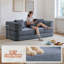 Canapé-lit convertible au sol avec coussin confortable, stabilité accrue de la structure pour le salon et la chambre-984868822