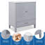 Meuble-lavabo de salle de bain avec lavabo de style rétro, espace de rangement multifonctionnel, tablette de porte, porte à fermeture en douceur-1111668348