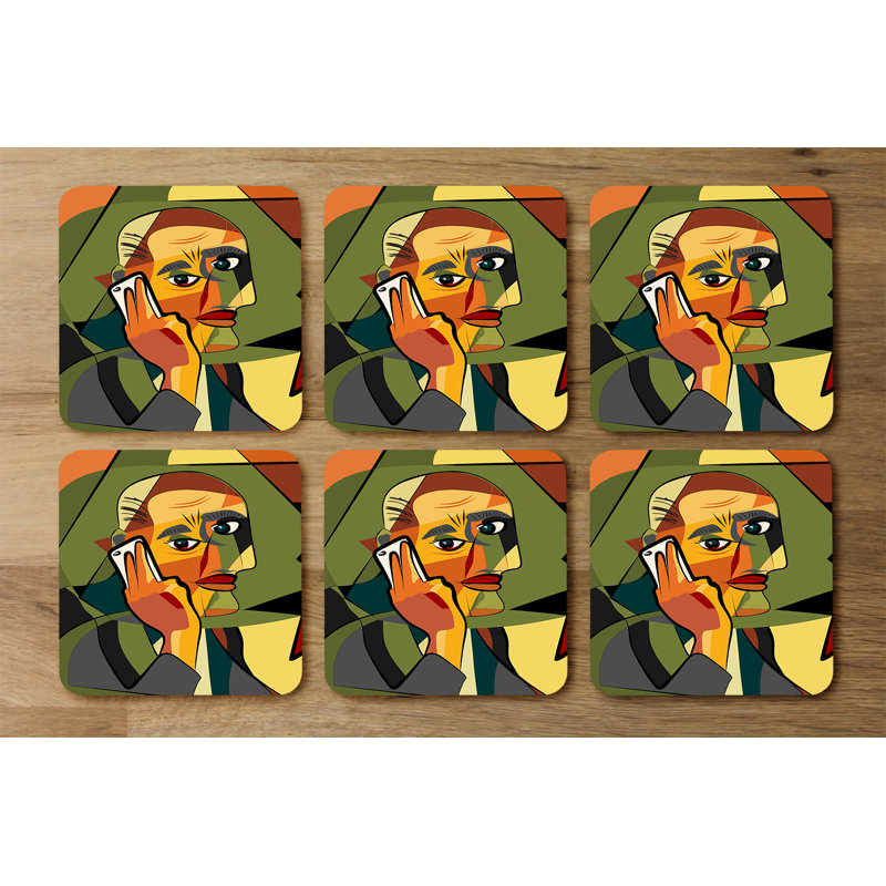Duilio Square 6 Piece Coaster Set