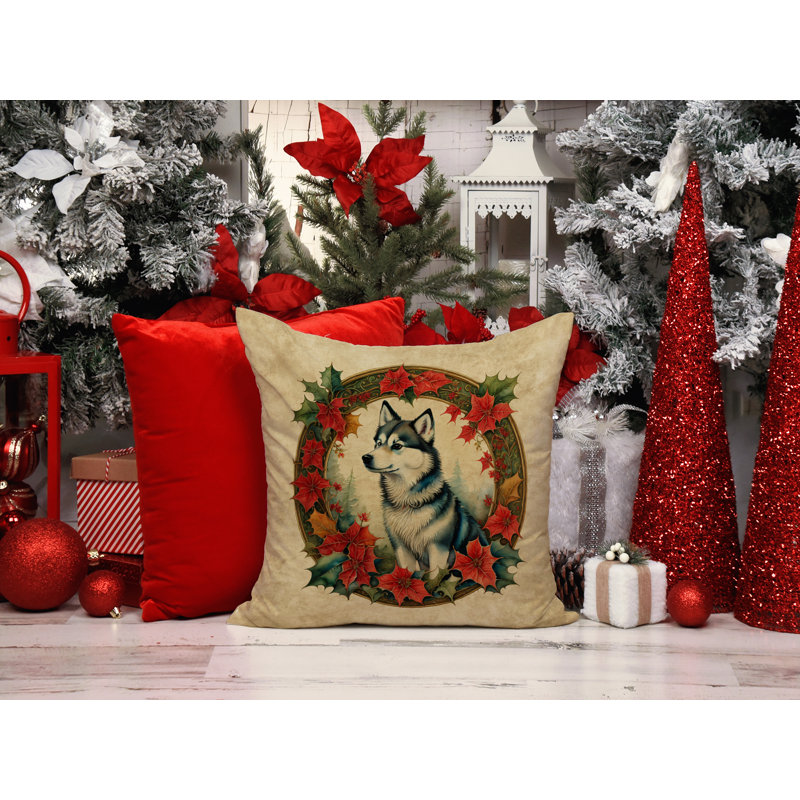 Coussin Christmas, 14 po x 14 po, Carré