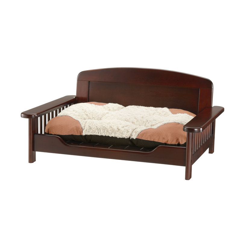 Élégant canapé pour chien en bois