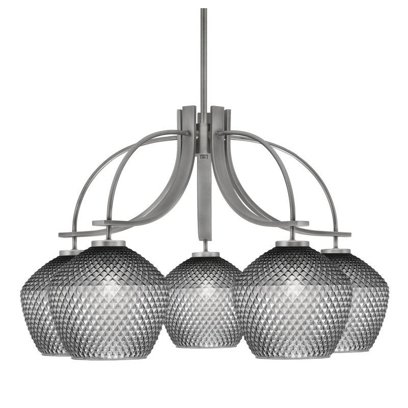 Lustre Cavella Light, H 19 po x l 29,75 po x P 29,75 po, 5, Graphite