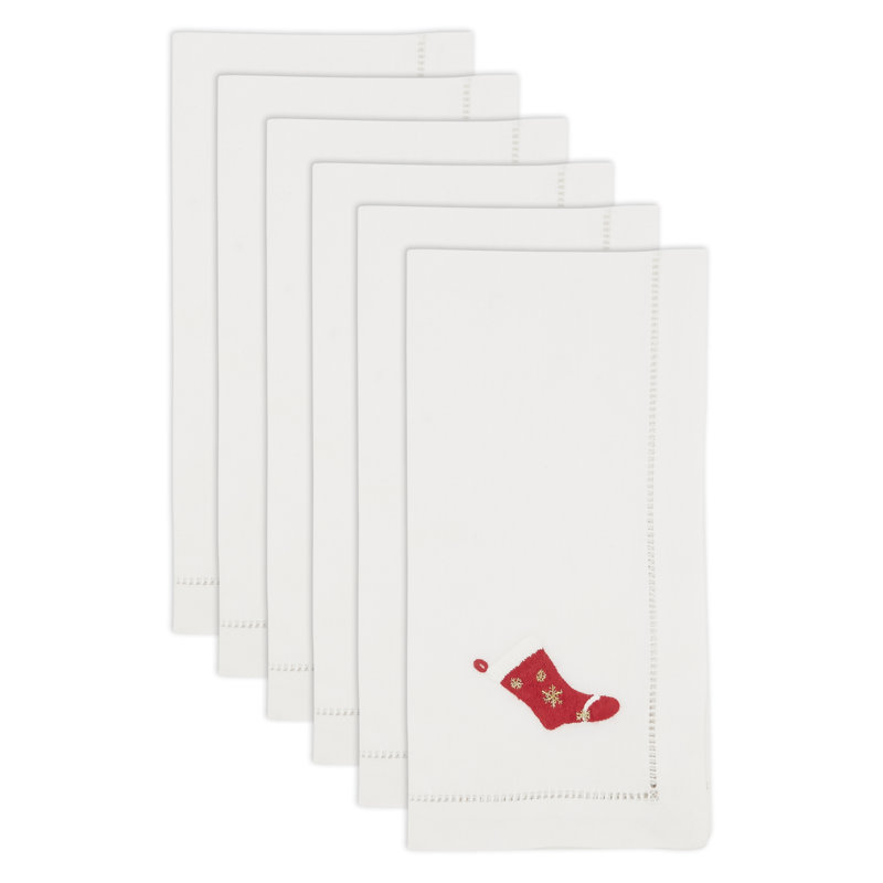 The Broderie Collection 100% Cotton Embroidered Rectangle Napkin