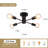 Bennefield 4 - Light 17.5'' Dimmable Sputnik Sphere Modern Linear Chandelier Semi Flush Mount Light-1522662553