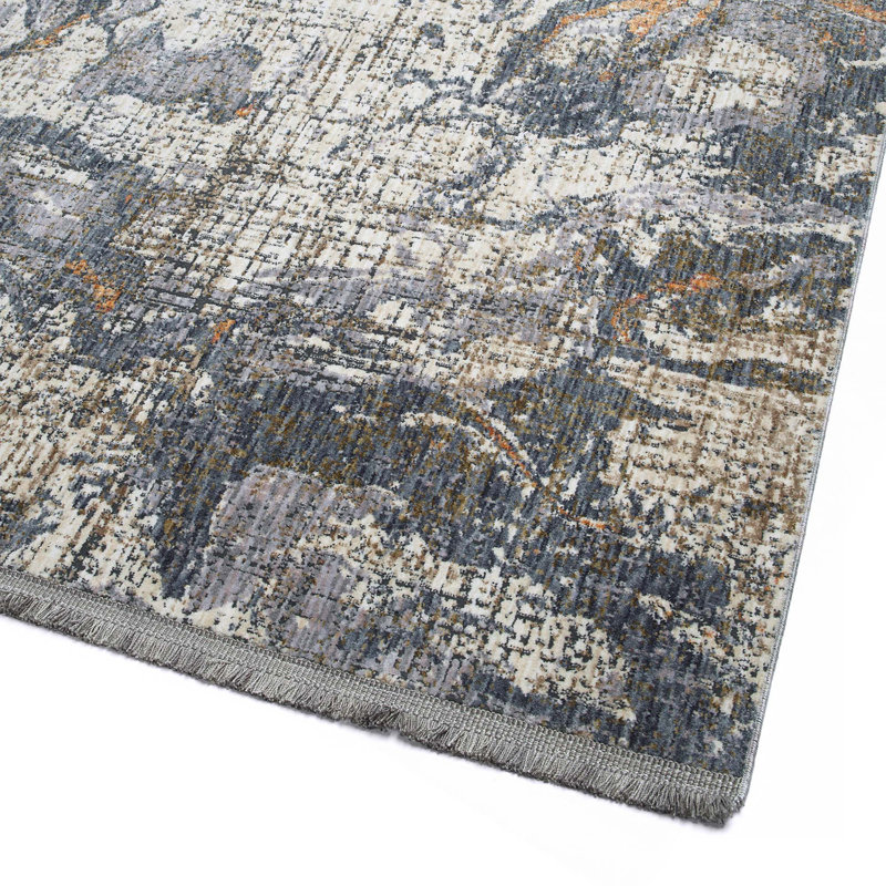 Modern, Abstract, Cut Pile Rectangle Area Rug