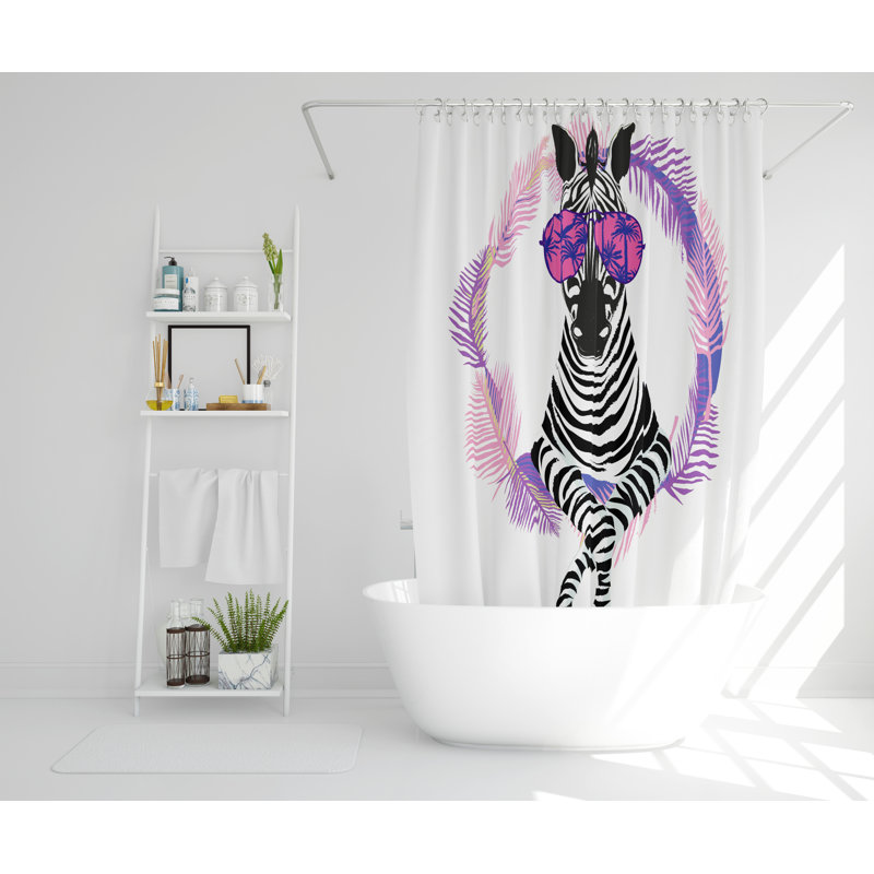 Donato Polyester Shower Curtain, 168cm H x 168cm W