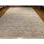 Tapis moderne 9 x 12 po, tapis en laine noué à la main, tapis minimaliste Racha, tapis rayé multicolore, tapis afghan contemporain, grand salon