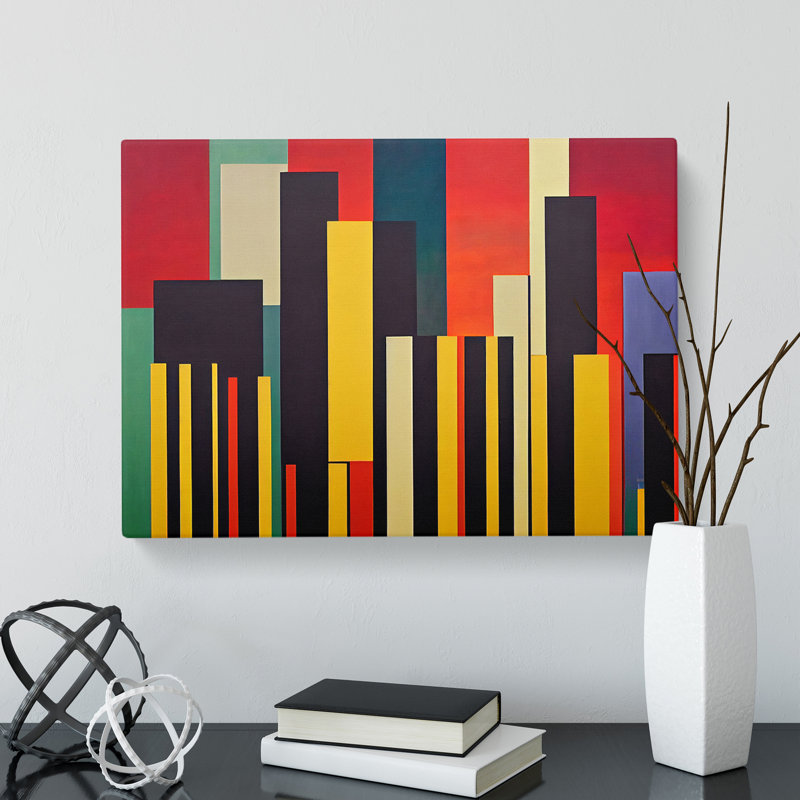 Popular City Skyline - Wrapped Canvas Print, 35cm H x 50cm W x 3cm D