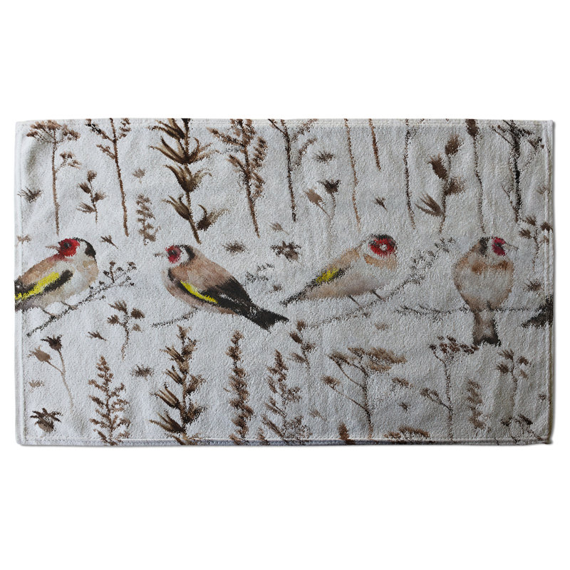Cotton Floral Waffle Tea Towel Kitchen Towel