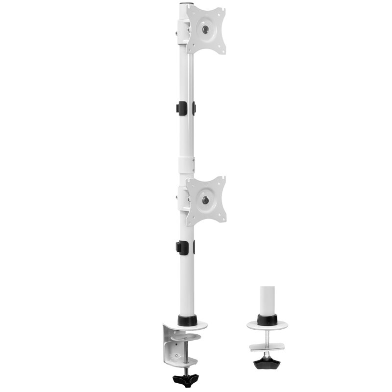 Support de bureau blanc Vivo pouvant supporter jusqu'à 22 lb