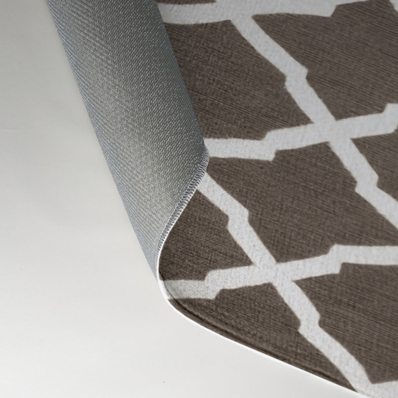Tapis gris intérieur et extérieur Trellis, Rectangle 9 pi x 12 pi