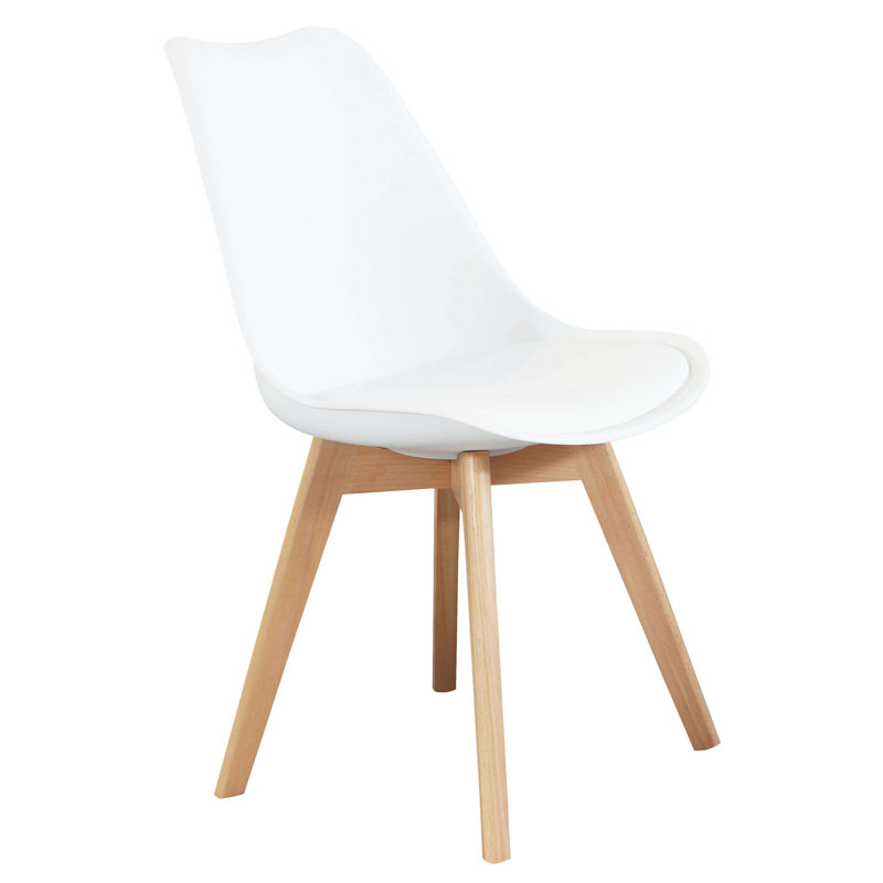 Beavercreek 45cm H Solid Wood Side Chair, White