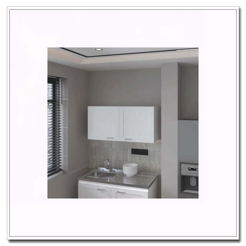 Armoire murale blanche avec 2 portes, Blanc