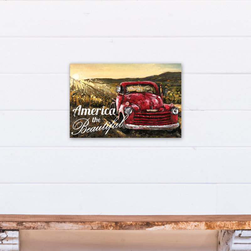 " America the Beautiful " Graphic Art Print