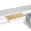 Lit mezzanine avec bureau en U, tiroirs et tablettes de rangement-328893907-328893908