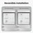 Semi-Frameless Double Sliding Tub Door-125251976