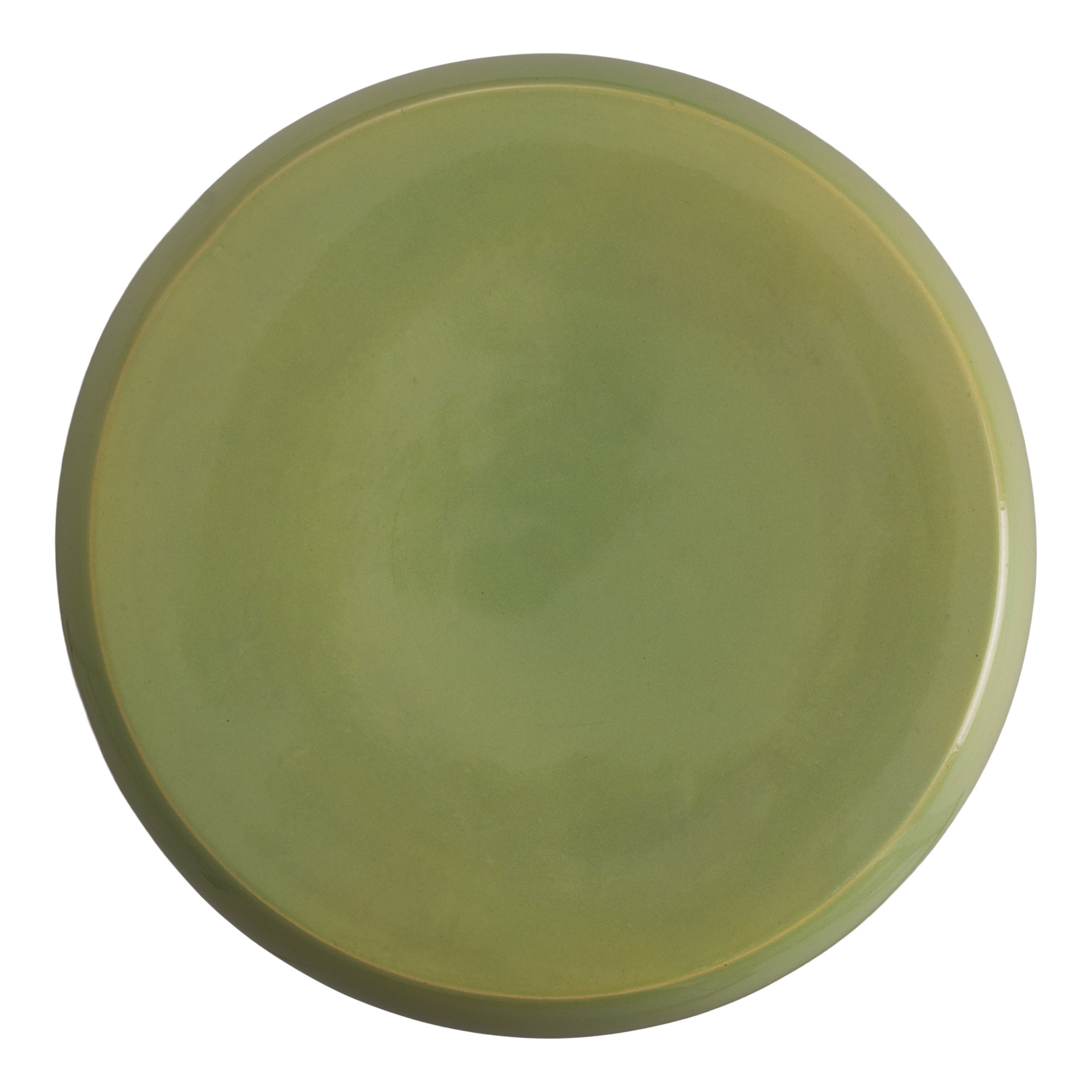 Abra Ceramic Accent Stool, Lime