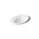 Serif Ceramic Oval Drop-In Bathroom Sink with Overflow