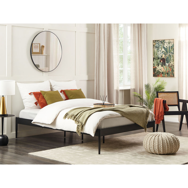 Havana European Bed Frame, Black, European Double (140 x 200cm)