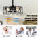 21" Reversible 7-Blade Crystal Ceiling Fan With Lights And Remote, APP Control, 6-Speed, Timer